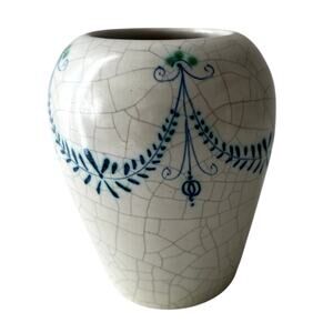 Val Derone Vintage Glazed Decorative Ceramic Vase Excellent Condition